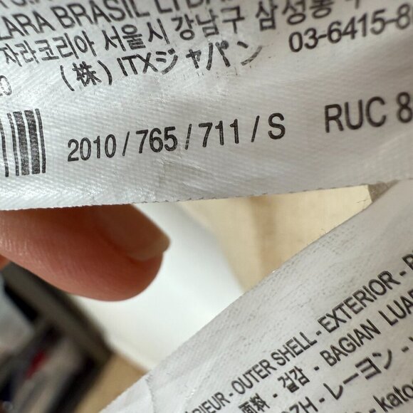 Zara Linen Blend Mini Vest Dress Cream Small - Picture 15 of 16